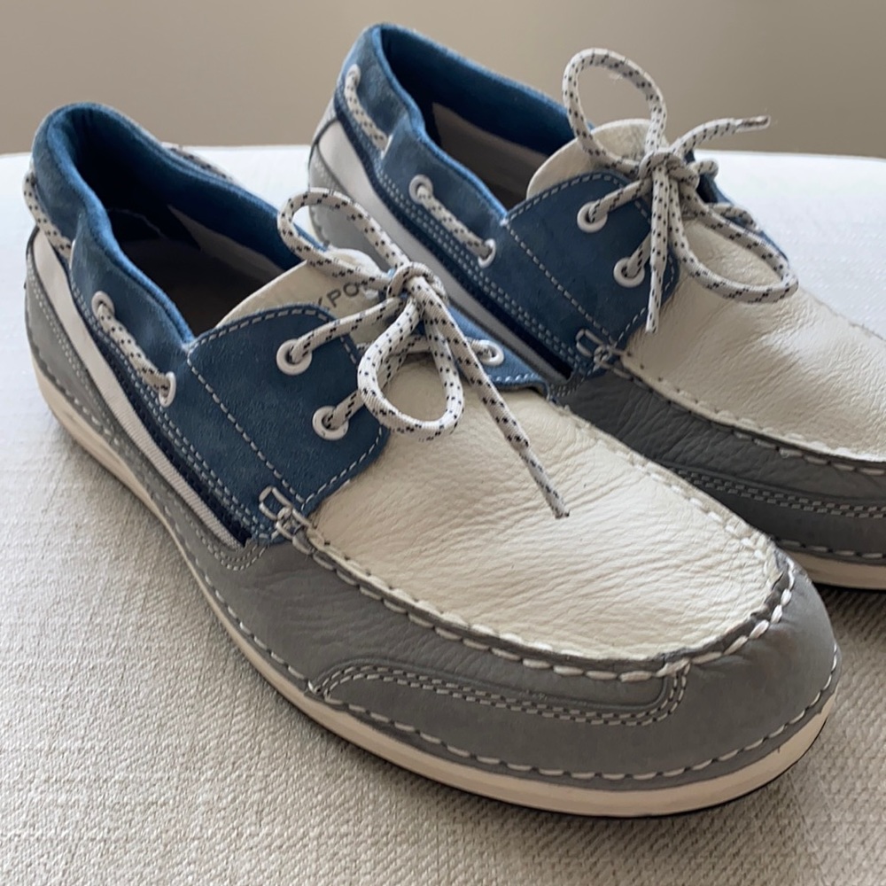 9.5 Men’s Rockport Shoal Leather Boat Shoes